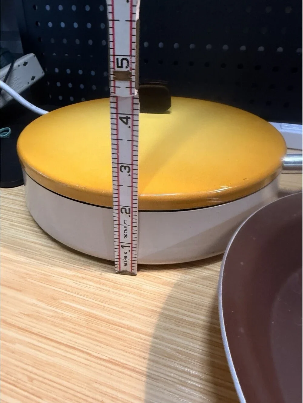 VTG 3 Piece Yellow Wearever Fry Pan Skillet 10